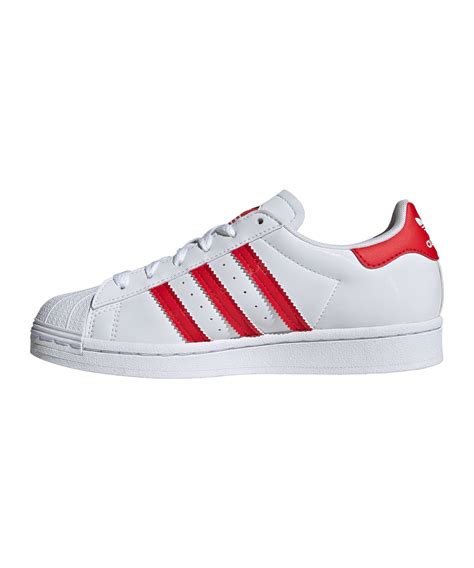 adidas superstar weiß rot